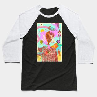 PSYCHEDELIC BALLOON Baseball T-Shirt